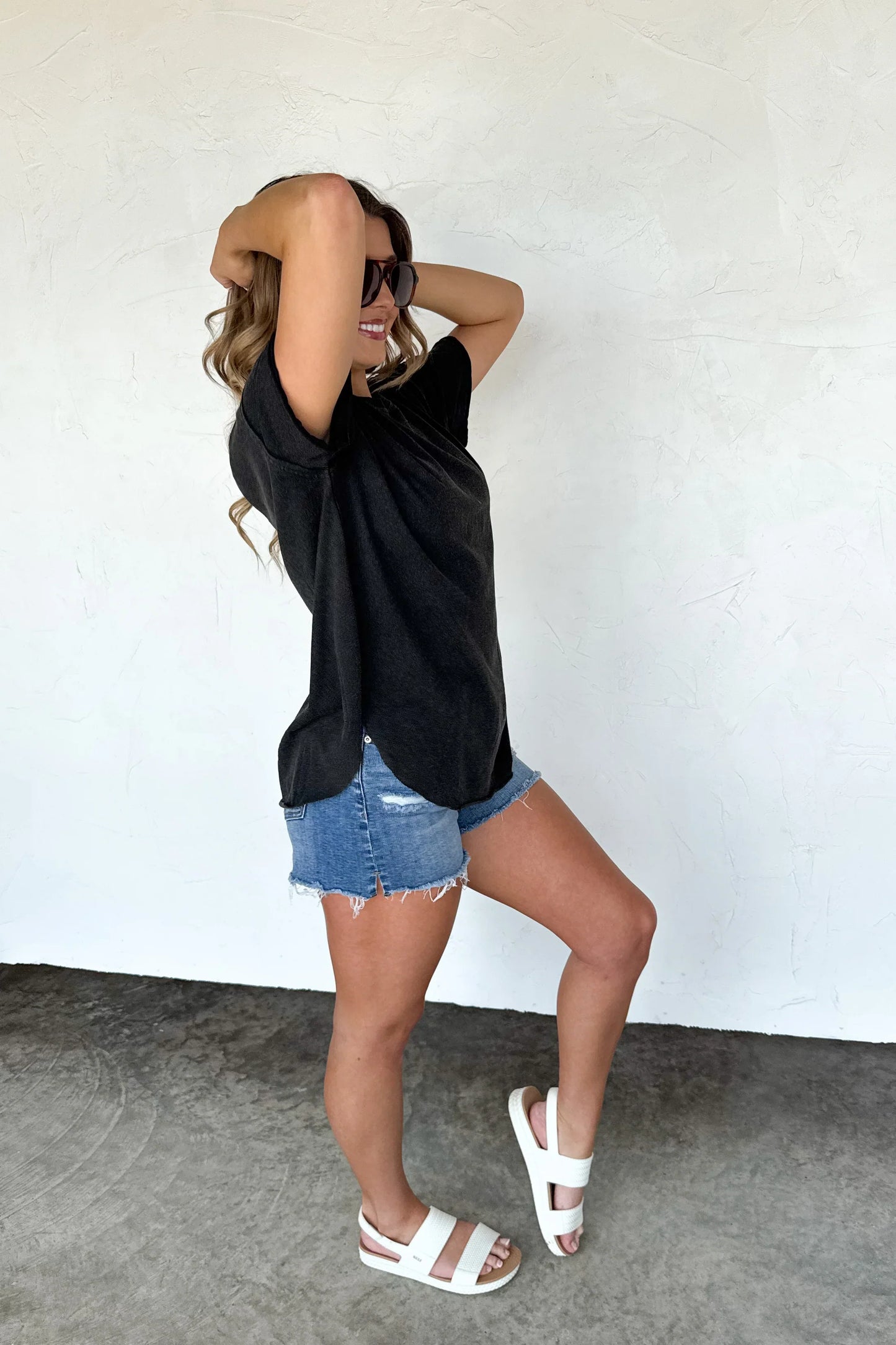 PREORDER: Joey Washed Cotton Boyfriend Tee