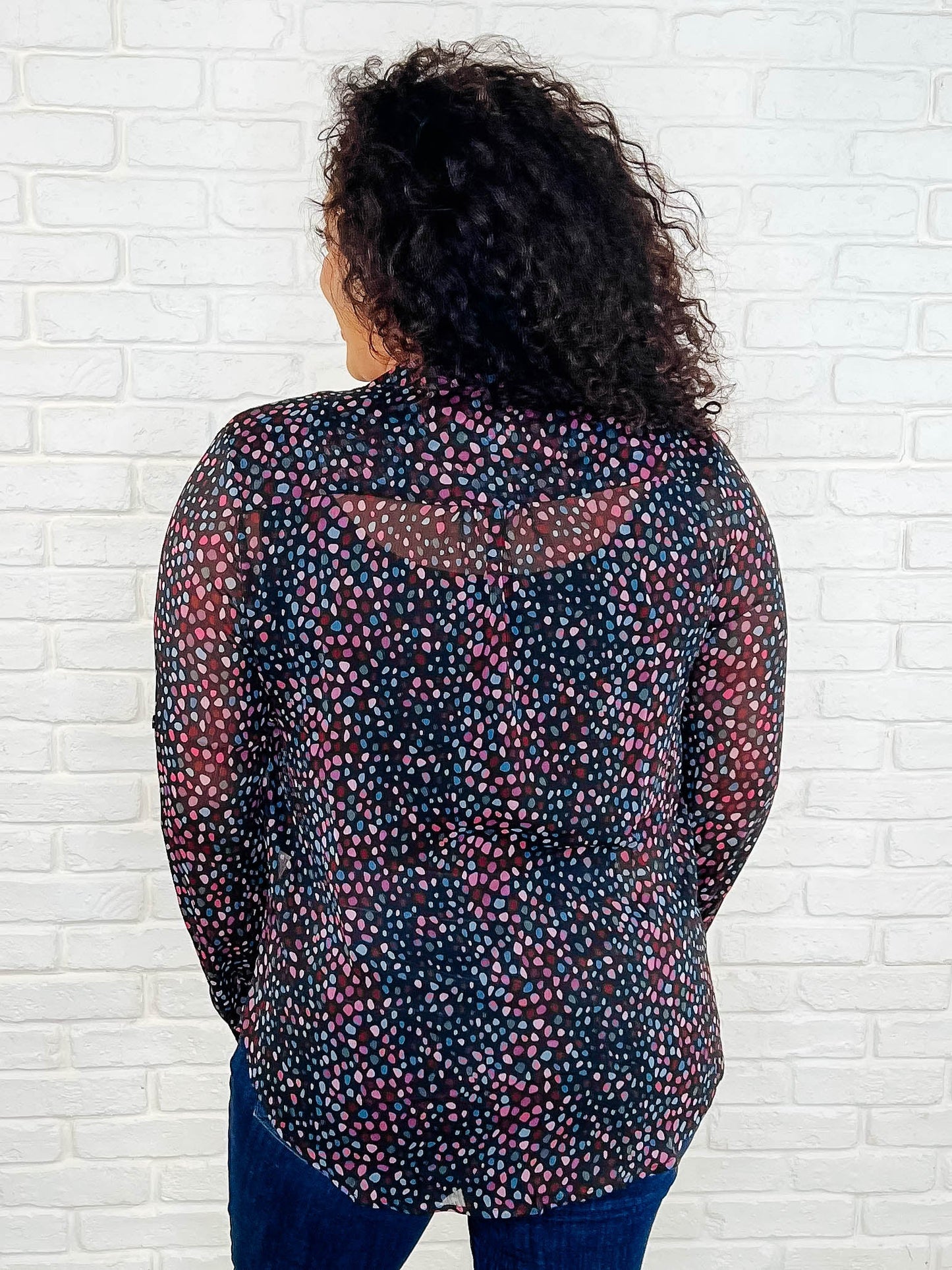 Doing the Most Polka Dot Blouse