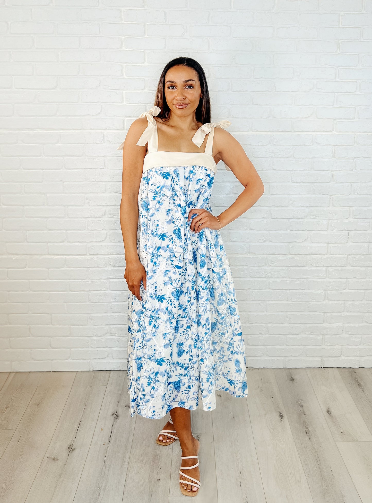 Prepare the Yacht Square Neck Dress