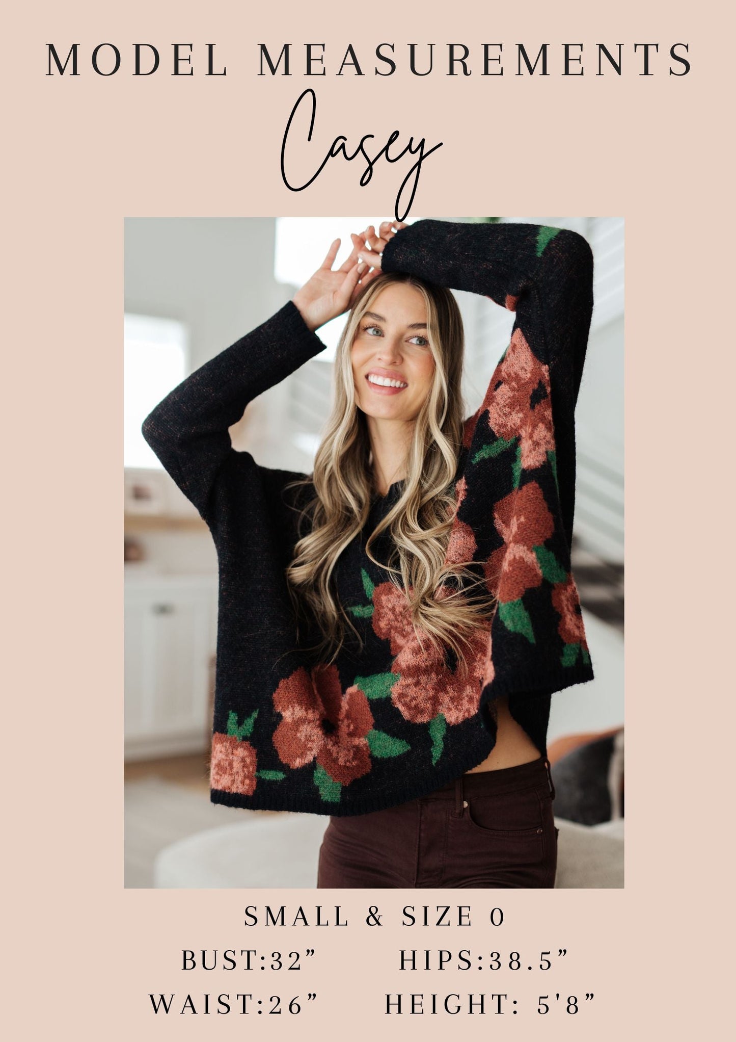 Patches of Flowers Floral Sweater