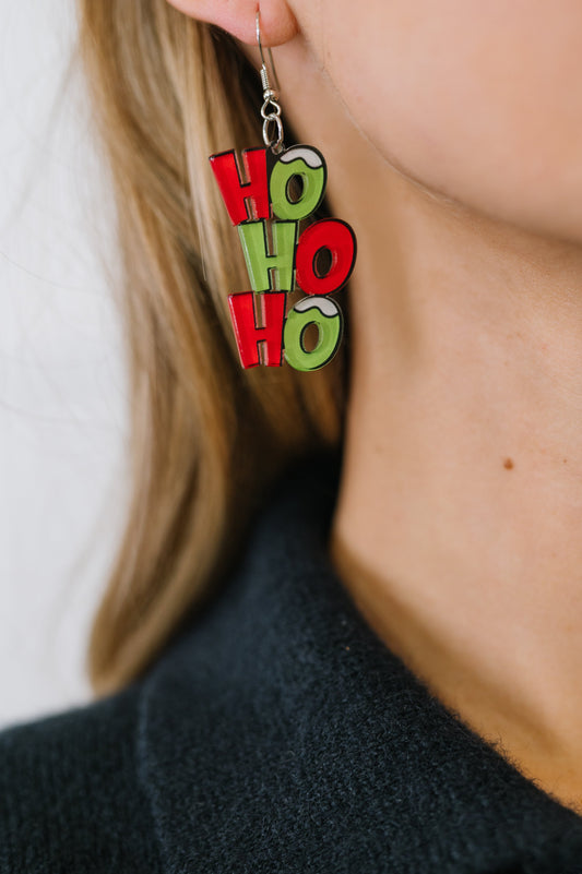 Ho,Ho, Ho Dangle Earrings